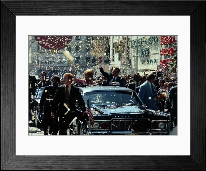 Framed Print : Richard and Pat Nixon Waving to Supporters Framed Print : Richard and Pat Nixon Waving to Supporters