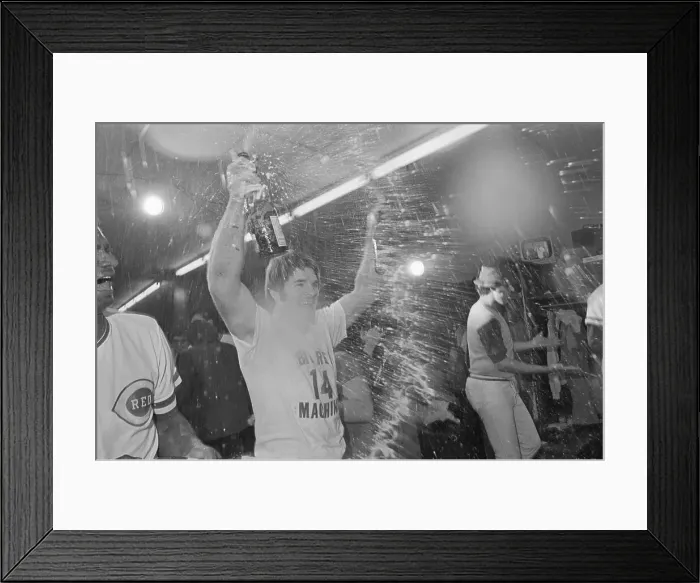 Framed Print : Pete Rose Celebrating Win Framed Print : Pete Rose Celebrating Win