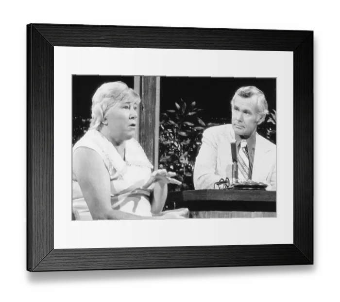 Framed Print : Madalyn Murray O'Hair on the Tonight Show Framed Print : Madalyn Murray O'Hair on the Tonight Show