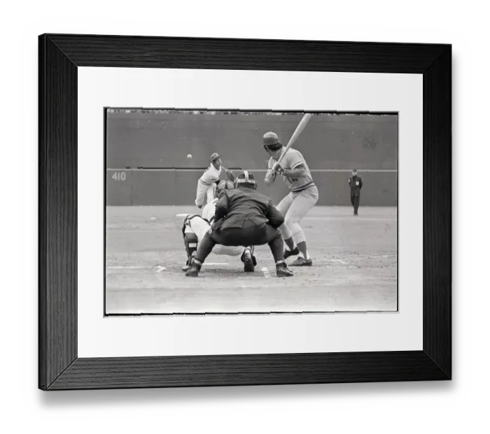 Framed Print : Behind Home Plate View P.Rose Batting Framed Print : Behind Home Plate View P.Rose Batting