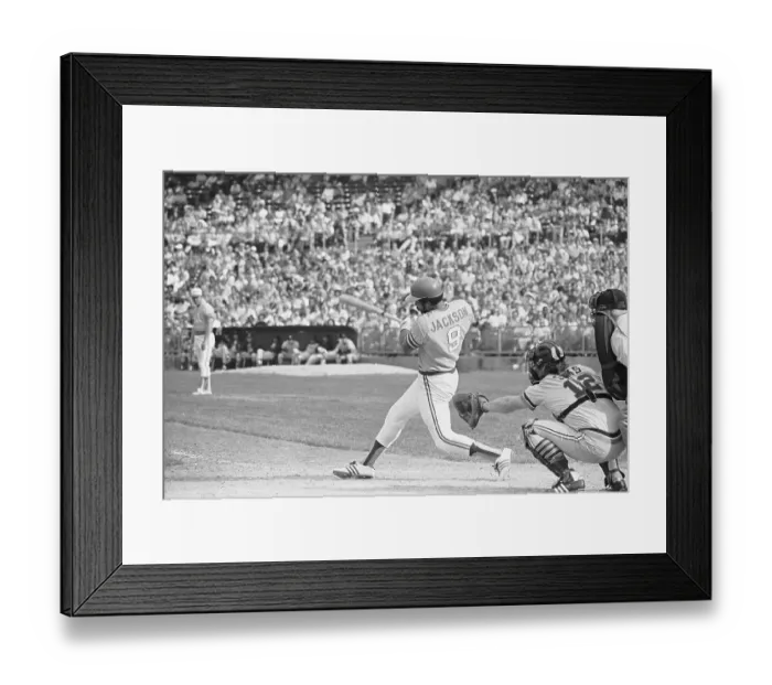 Framed Print : Reggie Jackson Batting