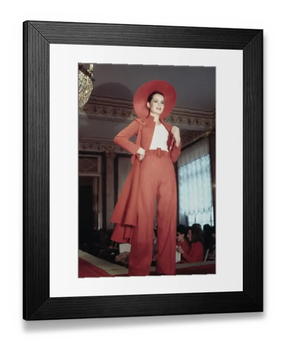 Framed Print : Rome Fashion Show, 1972