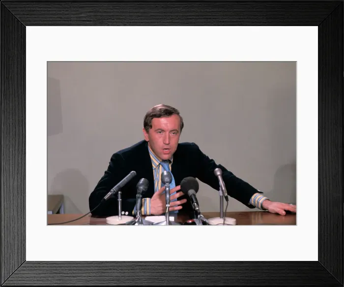 Framed Print : Portrait of David Frost Framed Print : Portrait of David Frost