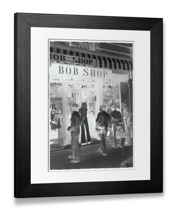 Framed Print : Shoppers Wearing Blue Jeans Framed Print : Shoppers Wearing Blue Jeans