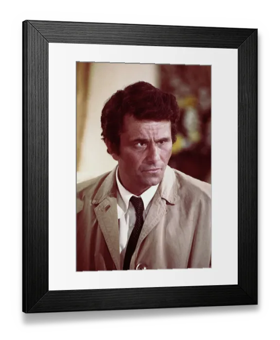 Framed Print : Portrait of Peter Falk Framed Print : Portrait of Peter Falk