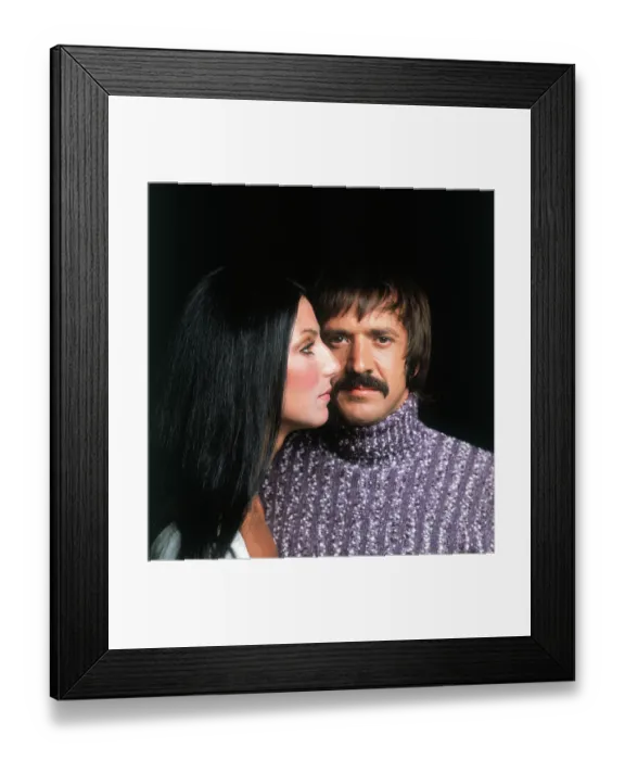 Framed Print : Singing Duo Cher and Sonny Bono Framed Print : Singing Duo Cher and Sonny Bono