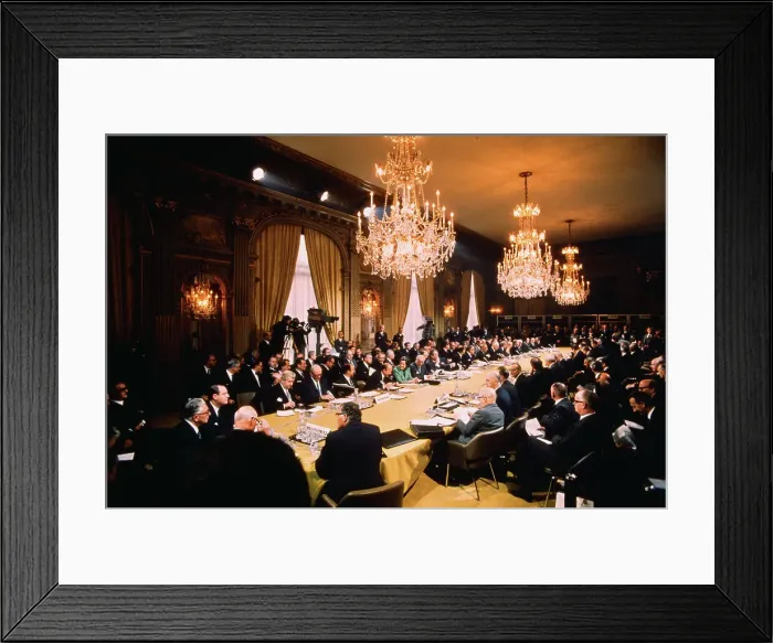Framed Print : Nine Common Market Nations Meeting at Conference Framed Print : Nine Common Market Nations Meeting at Conference