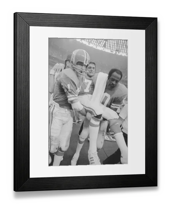 Framed Print : Players Carrying Dan Pastorini Framed Print : Players Carrying Dan Pastorini
