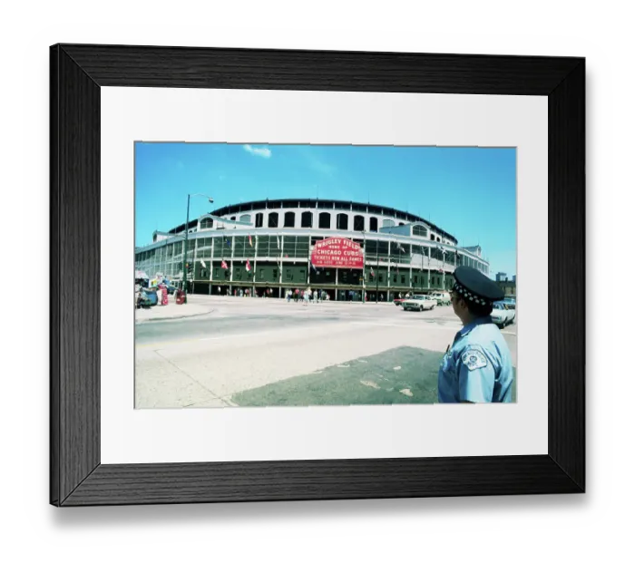 Framed Print : Exterior View of Wrigley Field Framed Print : Exterior View of Wrigley Field