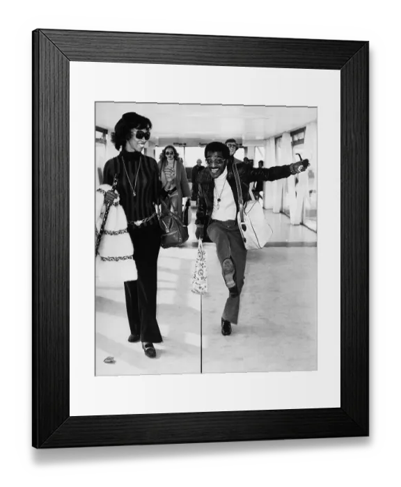Framed Print : Sammy Davis Jr. Dancing in Heathrow Airport Framed Print : Sammy Davis Jr. Dancing in Heathrow Airport