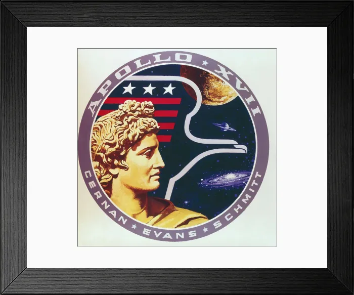 Framed Print : Illustrative Depiction of Space Logo Framed Print : Illustrative Depiction of Space Logo