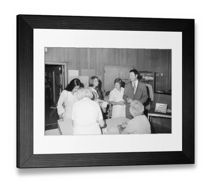 Framed Print : Senator Edward W. Brooke and Family Vote Framed Print : Senator Edward W. Brooke and Family Vote