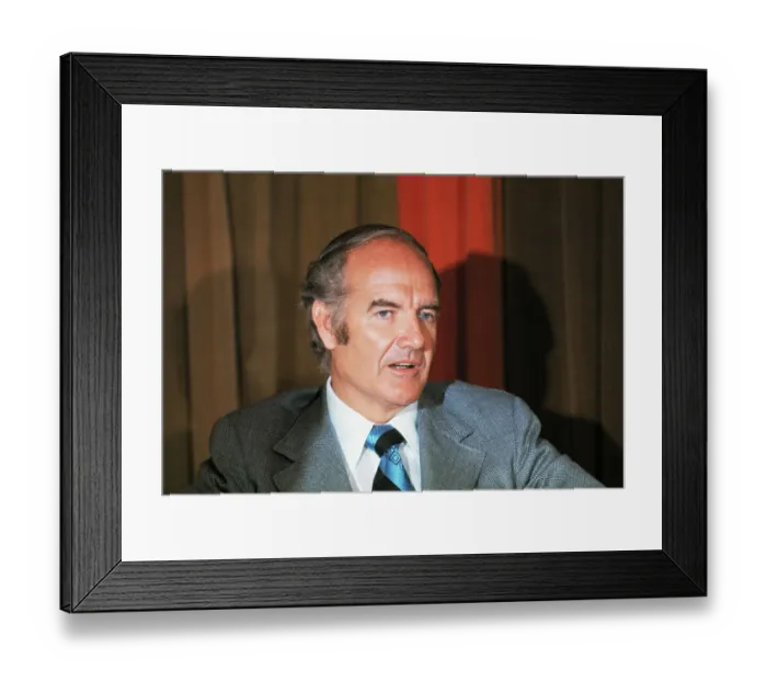 Framed Print : Portrait of Senator George McGovern Framed Print : Portrait of Senator George McGovern