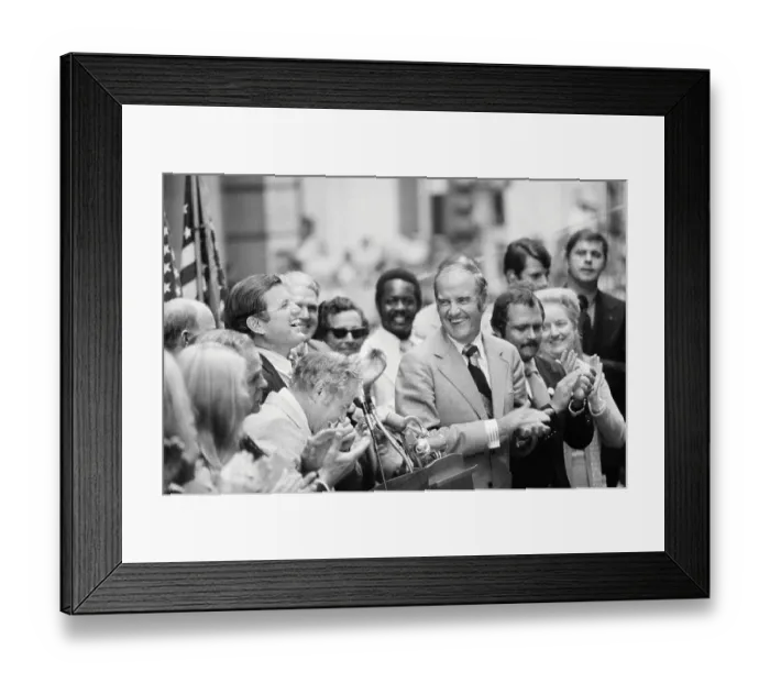 Framed Print : Edward Kennedy and George McGovern at Podium Framed Print : Edward Kennedy and George McGovern at Podium
