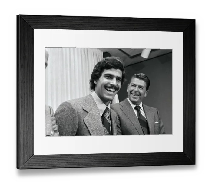 Framed Print : Mark Spitz with Ronald Reagan Framed Print : Mark Spitz with Ronald Reagan