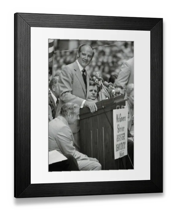 Framed Print : George McGovern at the Podium Framed Print : George McGovern at the Podium