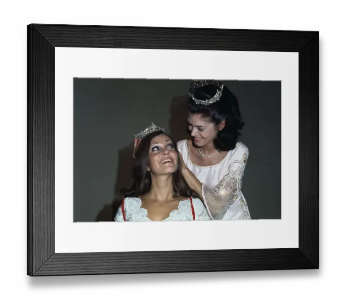 Framed Print : Close Up of Miss America 1973 Being Crowned Framed Print : Close Up of Miss America 1973 Being Crowned