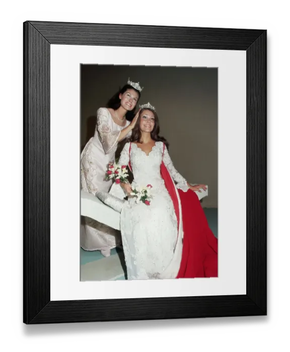 Framed Print : Miss America 1973 Being Crowned Framed Print : Miss America 1973 Being Crowned