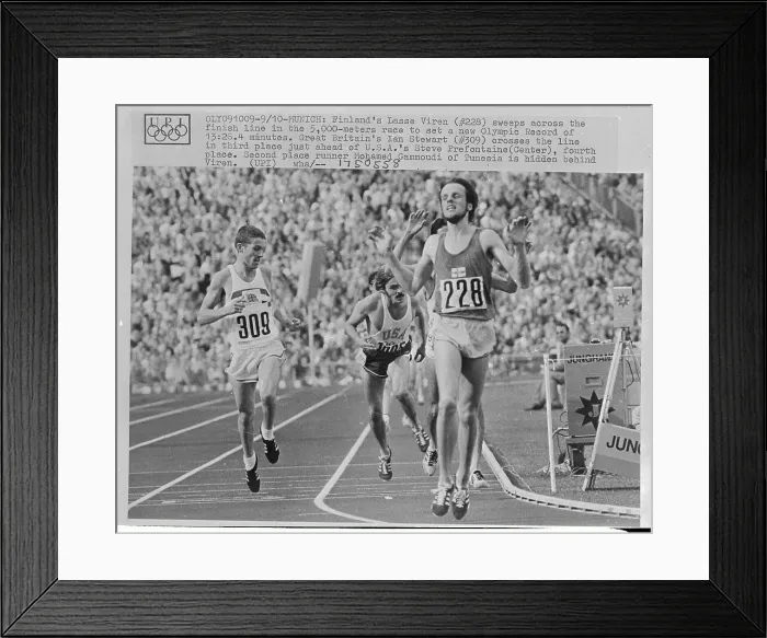 Framed Print : Olympic Racers Running on Track Framed Print : Olympic Racers Running on Track