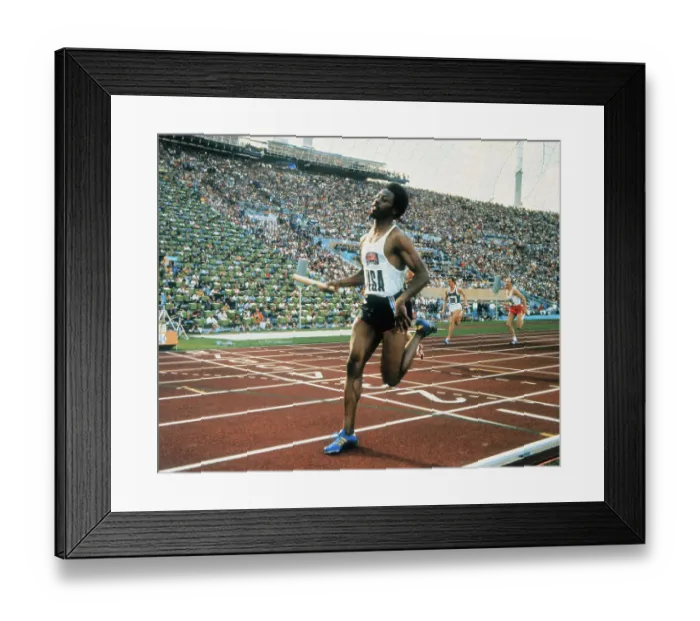 Framed Print : Eddie Hart Crossing Finish Line Framed Print : Eddie Hart Crossing Finish Line