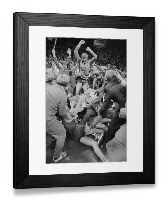 Framed Print : Soviet Basketball Players Celebrating Victory over United States Framed Print : Soviet Basketball Players Celebrating Victory over United States
