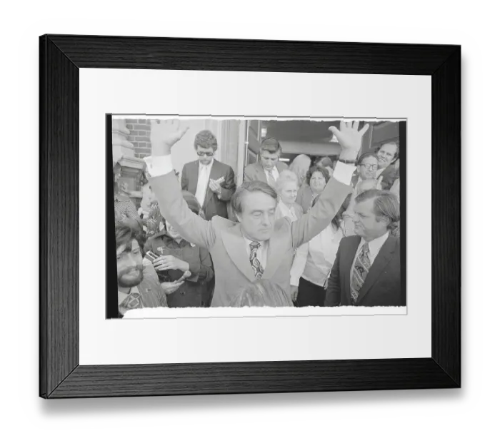 Framed Print : Edward Kennedy with Sargent Shriver Campaign Framed Print : Edward Kennedy with Sargent Shriver Campaign