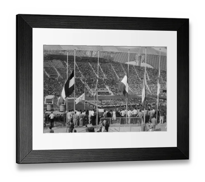 Framed Print : View of Crowd During Olympic Memorial Service Framed Print : View of Crowd During Olympic Memorial Service