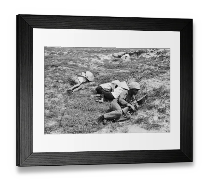 Framed Print : S.Vietnamese Soldier And Civilians Cover Framed Print : S.Vietnamese Soldier And Civilians Cover