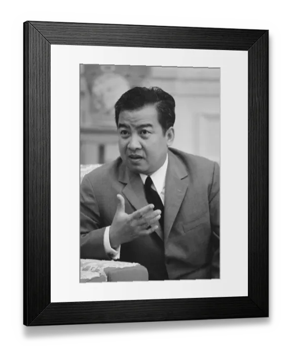 Framed Print : Prince Norodom Sihanouk Framed Print : Prince Norodom Sihanouk