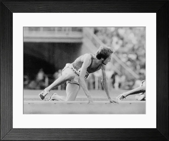 Framed Print : Lasse Viren Going to Ground While Racing Framed Print : Lasse Viren Going to Ground While Racing