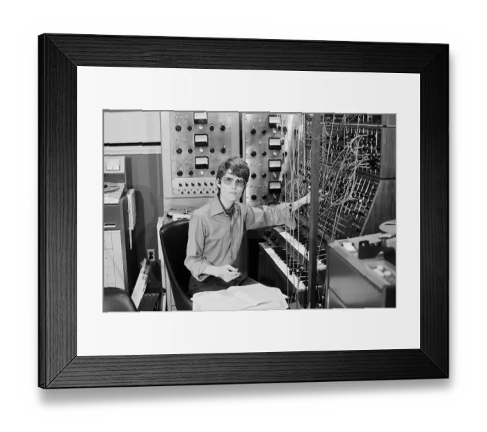 Framed Print : Walter Carlos Sits at Synthesizer Framed Print : Walter Carlos Sits at Synthesizer