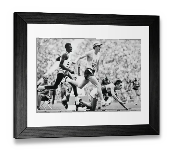 Framed Print : David Wottle Running Against Mike Boit Framed Print : David Wottle Running Against Mike Boit