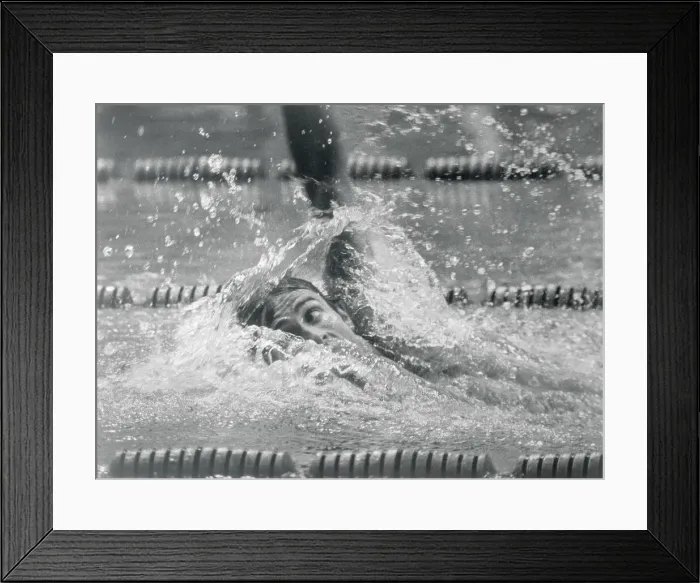 Framed Print : Roland Matthes in Swimming Action Framed Print : Roland Matthes in Swimming Action