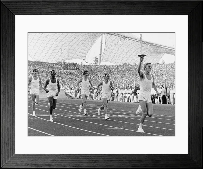 Framed Print : Olympic Flame Arrives Framed Print : Olympic Flame Arrives