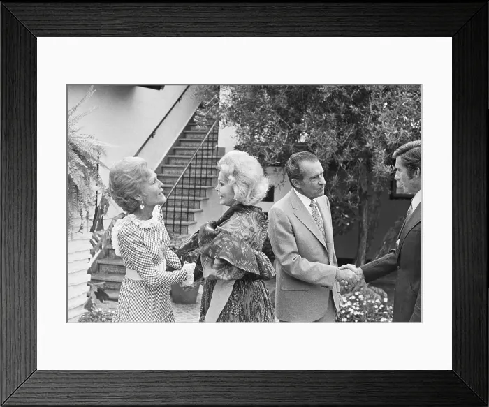Framed Print : Pat Nixon Greeting Zsa Zsa Gabor Framed Print : Pat Nixon Greeting Zsa Zsa Gabor