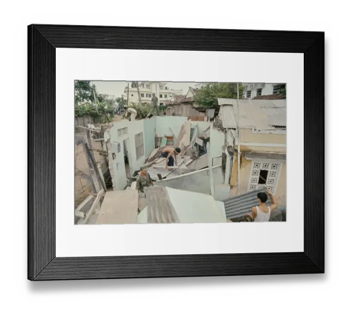 Framed Print : Daily Life Goes On, Vietnam War Framed Print : Daily Life Goes On, Vietnam War