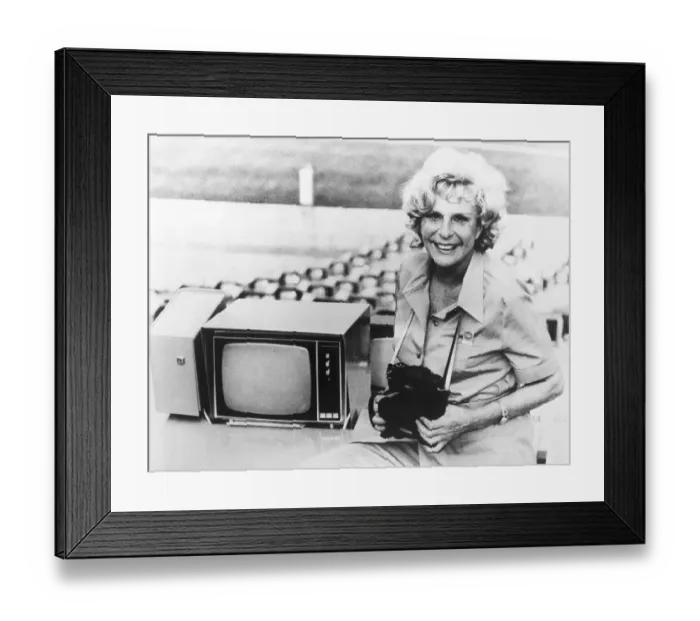 Framed Print : Leni Riefenstahl at 1972 Olympics
