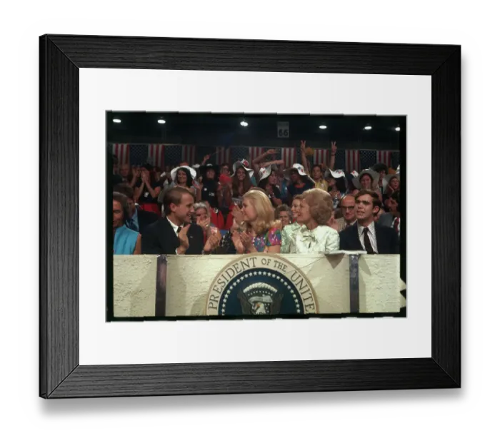 Framed Print : Patricia Nixon with Daughter and Husband Framed Print : Patricia Nixon with Daughter and Husband
