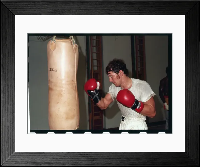 Framed Print : Duane Bobick Punching Bags Framed Print : Duane Bobick Punching Bags