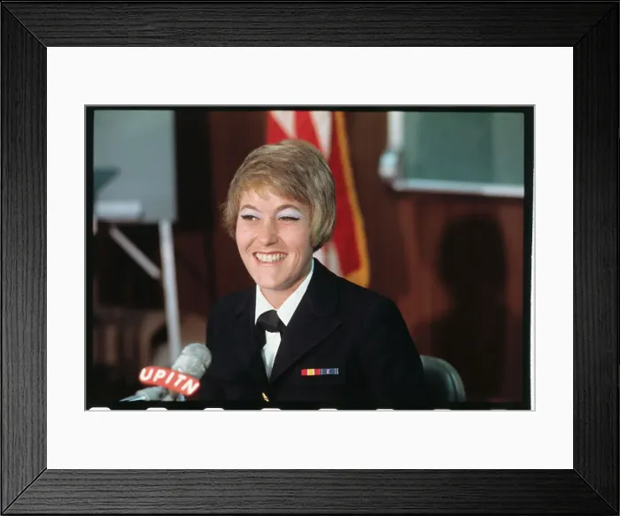 Framed Print : Ann Kerr Talking to Newsmen Framed Print : Ann Kerr Talking to Newsmen