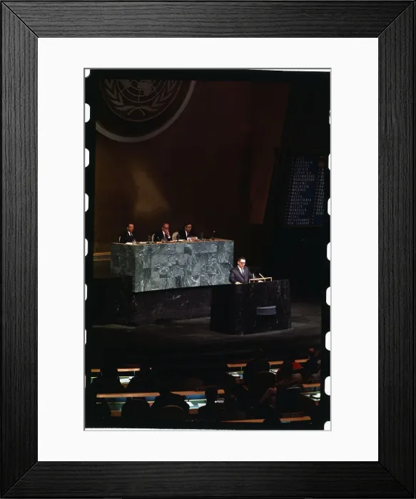 Framed Print : United Nations General Assembly Conference Framed Print : United Nations General Assembly Conference