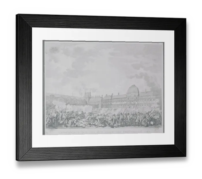 Framed Print : Illustration Depicting Storming of Tuileries