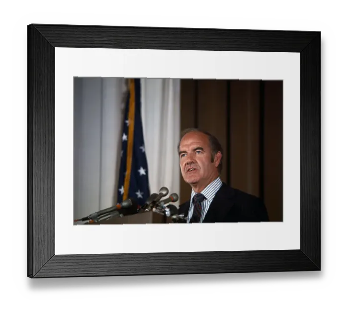 Framed Print : Senator Gerorge McGovern