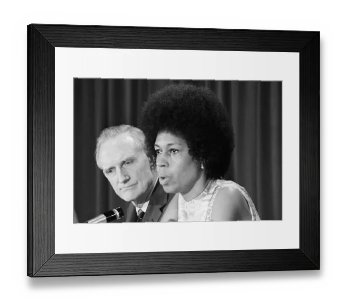 Framed Print : John D. Rockefeller and Eleanor Holmes Norton at Microphone Framed Print : John D. Rockefeller and Eleanor Holmes Norton at Microphone