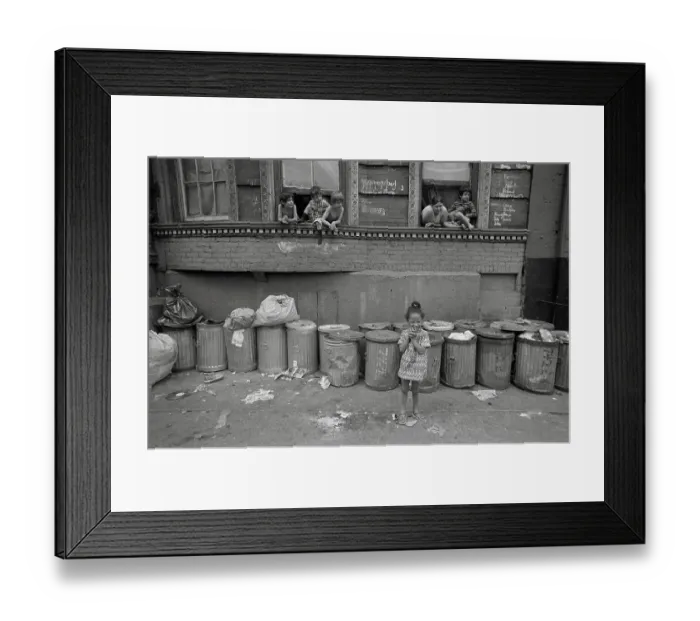 Framed Print : Poverty in America 1972:New York's Lower East Side Framed Print : Poverty in America 1972:New York's Lower East Side