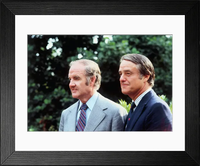 Framed Print : George McGovern Posing with Sargent Shriver Framed Print : George McGovern Posing with Sargent Shriver