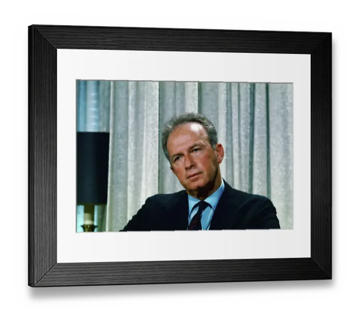Framed Print : Lt. General Yitzhak Rabin Framed Print : Lt. General Yitzhak Rabin