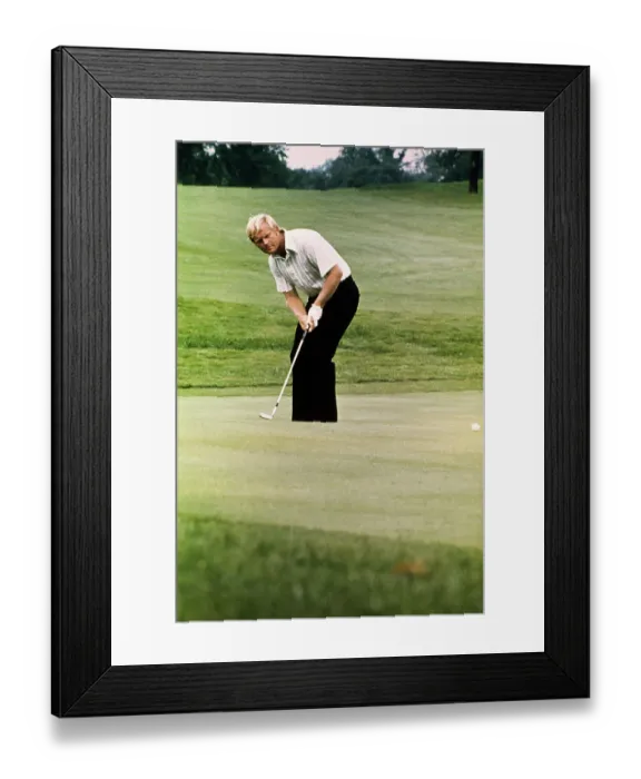 Framed Print : Jack Nicklaus Attempting Putt Framed Print : Jack Nicklaus Attempting Putt