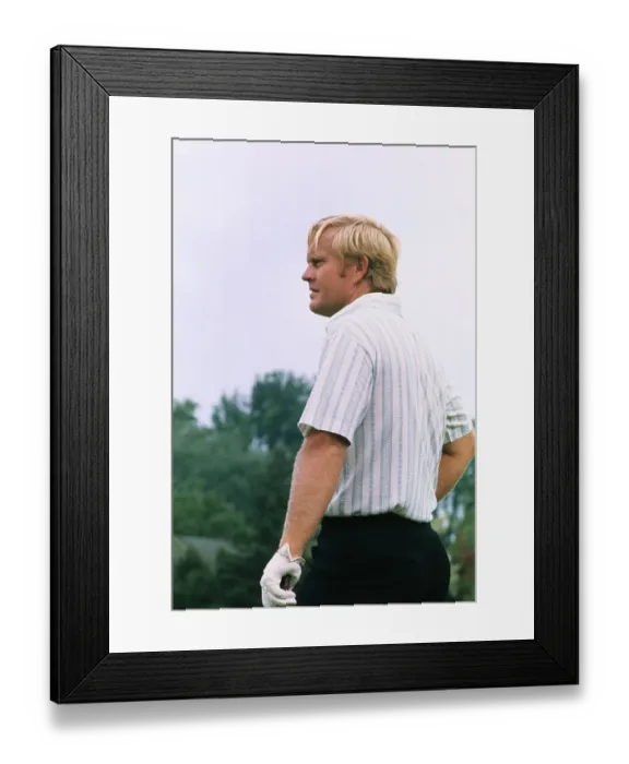 Framed Print : Jack Nicklaus Watching Placement of the Ball Framed Print : Jack Nicklaus Watching Placement of the Ball