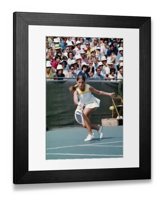 Framed Print : Chris Evert Hitting Tennis Ball Framed Print : Chris Evert Hitting Tennis Ball